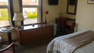 A television and/or entertainment center at Studio-47 