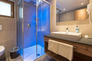 Koupelna v ubytování Hotel Garni Pfeifer