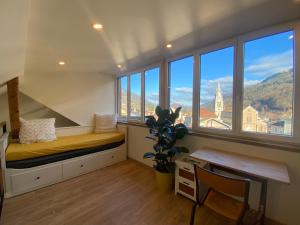 Nespecifikovaný výhled na hory nebo výhled na hory při pohledu z apartmánu