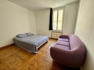 Postel nebo postele na pokoji v ubytování Le balcon de Bandol