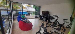 Fitness centrum a/nebo fitness zařízení v ubytování Quinta Isabel