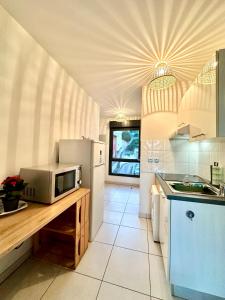 Kuchyň nebo kuchyňský kout v ubytování Studio 600 m de la Promenade des Anglais