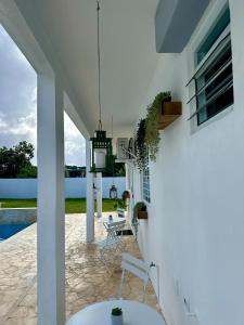 Balkón nebo terasa v ubytování Beachtown Luxury Villas Apt 101