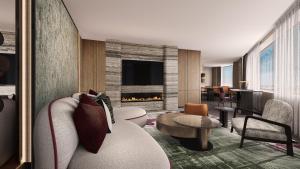 Posezení v ubytování JW Marriott Auckland
