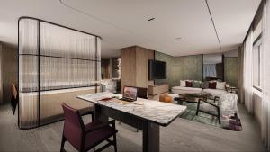 Posezení v ubytování JW Marriott Auckland