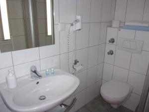 Koupelna v ubytování Hotel Fährhaus