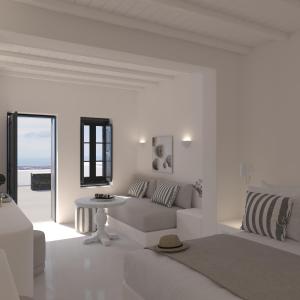 Ένα ή περισσότερα κρεβάτια σε δωμάτιο στο Carpe Diem Santorini