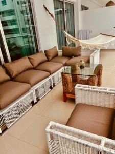 Posezení v ubytování MORROS EPIC luxury beach