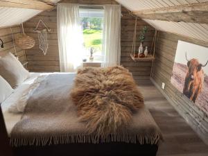 Posezení v ubytování Paradis i Brenna, Lofoten