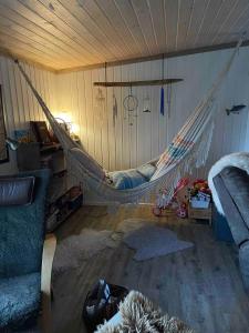 Posezení v ubytování Paradis i Brenna, Lofoten