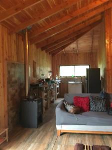 Posezení v ubytování Casa del bosque