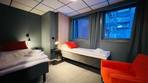 Voodi või voodid majutusasutuse Narvik Hotel Wivel toas