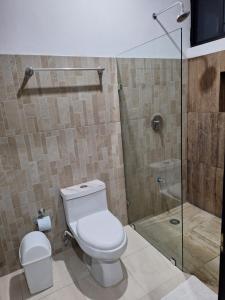 Koupelna v ubytování Casa Yaxche + 14 fotografií