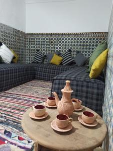 Posezení v ubytování Riad rajad Marrakech