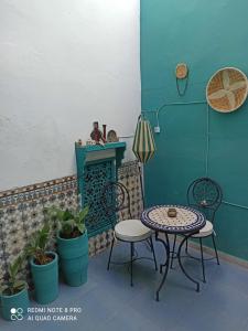 Posezení v ubytování Riad rajad Marrakech