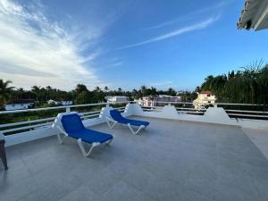 En balkong eller terrasse på Hotel Turístico Marian