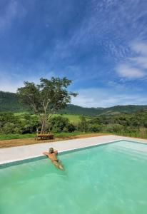 Kolam renang di atau dekat dengan Ecofazenda Lodge