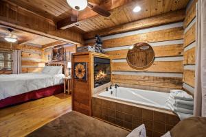 Koupelna v ubytování Honey Hive Cabin + 25 fotografií