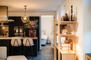 Køkken eller tekøkken på Reffel Suites