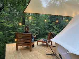 Aed väljaspool majutusasutust Glamping Dos Rios