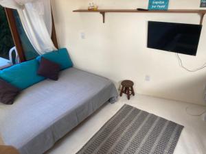 TV a/nebo společenská místnost v ubytování CASA Ecológica Paraty