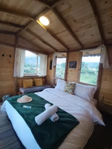 Postel nebo postele na pokoji v ubytování Glamping Entre Nopales, Villa de Leyva