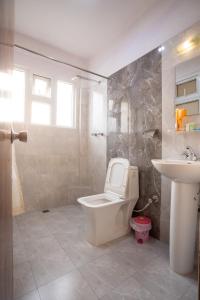 Koupelna v ubytování Hotel Thamel