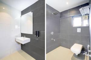 Koupelna v ubytování Vibes Inn Juhu