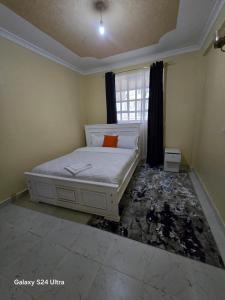 a bedroom with a bed and a window at The comfort 2 bedrooms pioneer in Eldoret