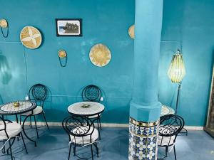 Posezení v ubytování Riad rajad Marrakech