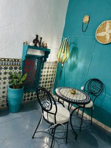 Posezení v ubytování Riad rajad Marrakech