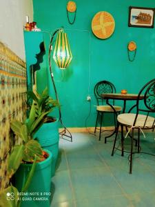 Posezení v ubytování Riad rajad Marrakech