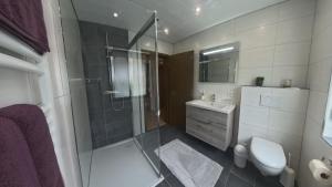 Ένα μπάνιο στο Ferienwohnung Rita Halser