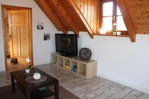 TV a/nebo společenská místnost v ubytování Ferienhaus Annabell