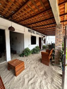 Casa da praia Atins Maranhão的休息区