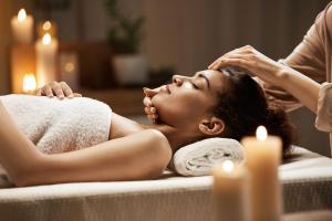 a woman getting her hair washed at a spa at Sundia By Liberty Suncity in Oludeniz