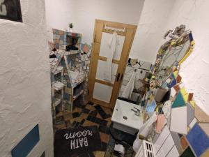 Ένα μπάνιο στο Ferienwohnung beim Maler Gandi +28 φωτογραφίες