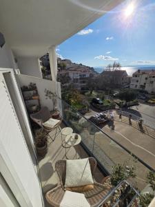 Balkón nebo terasa v ubytování Apartments iris