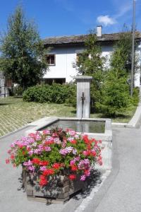 Um jardim no exterior de Apartment Tgesa Grischa by Interhome