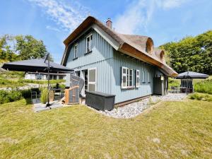 Bygningen som feriehuset ligger i