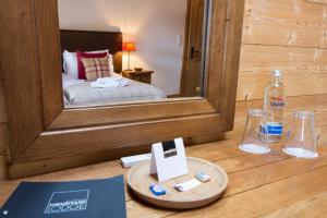 Mountain Lodge, Les Crosets客房内的一张或多张床位