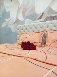 Postel nebo postele na pokoji v ubytování Venera Lux Apartman