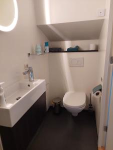 Bilik mandi di Boat Rooms on Water in Roterdam centrum