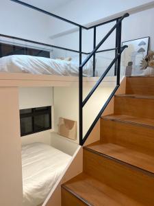 Een bed of bedden in een kamer bij 礁溪 Hao Hao