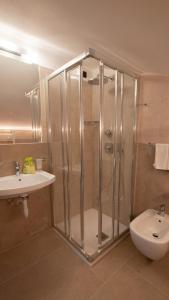 Koupelna v ubytování Hotel Bellevue