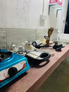 a table with some items on top of it at Aruna Villa in Unawatuna