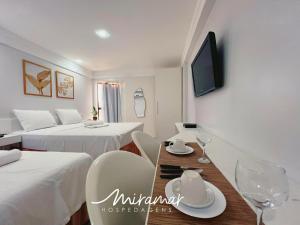 Postel nebo postele na pokoji v ubytování Sensacional flat no Mardisa + 25 fotografií