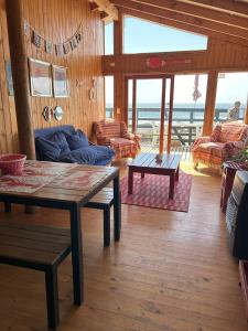 Χώρος καθιστικού στο Cabaña Top