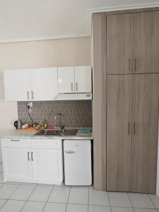 Kuchyň nebo kuchyňský kout v ubytování Marina Studio Appartments
