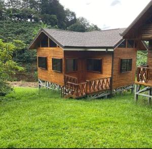 Zahrada ubytování Cabañas La Laguna